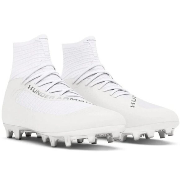 UNDER ARMOUR HIGHLIGHT 2 MC KNIT WHITE FOOTBALL CLEATS MEN\'S SIZE 9.5 NEW main image 11
